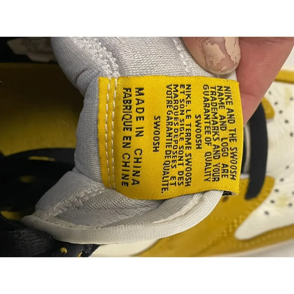 Air Jordan 1 Retro High OG Yellow Ochre Men's Sneakers Size 9 DZ5485 701
